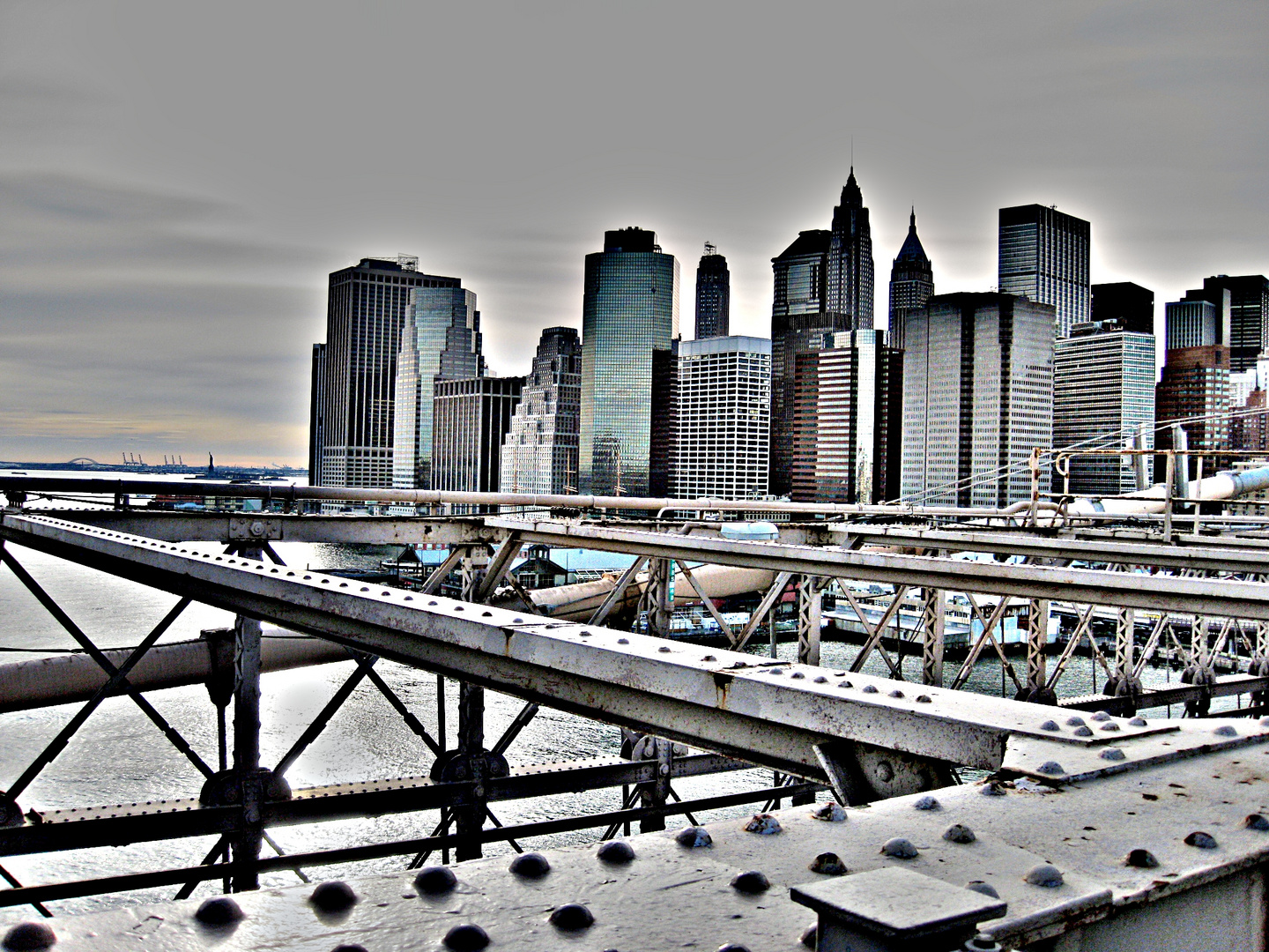 Blick von der Brooklyn Bridge