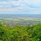 Blick von der Burg auf das unten liegende Diedesfeld