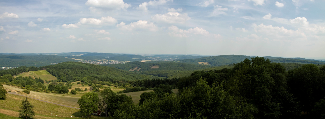 Blick von der Burg Greifenstein