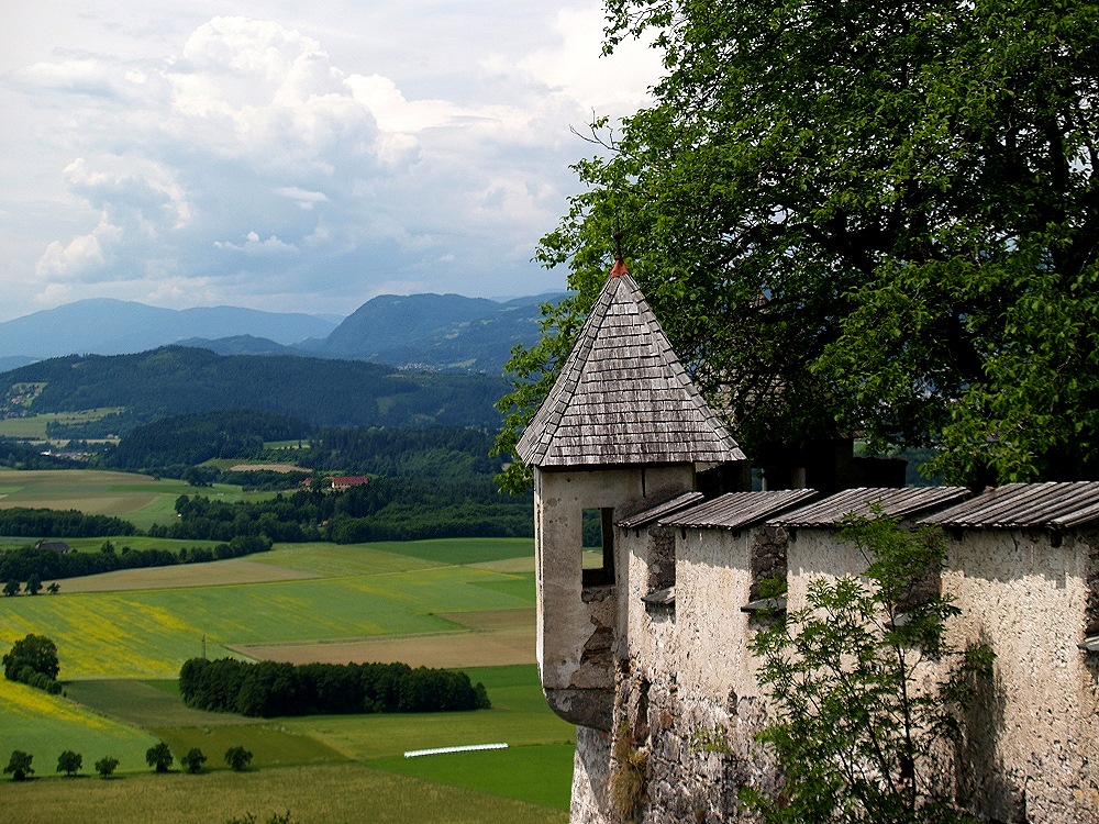 Blick von der Burg Hochosterwitz