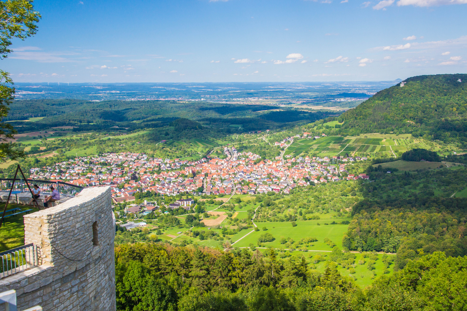 Blick von der Burg Hohenneuffen