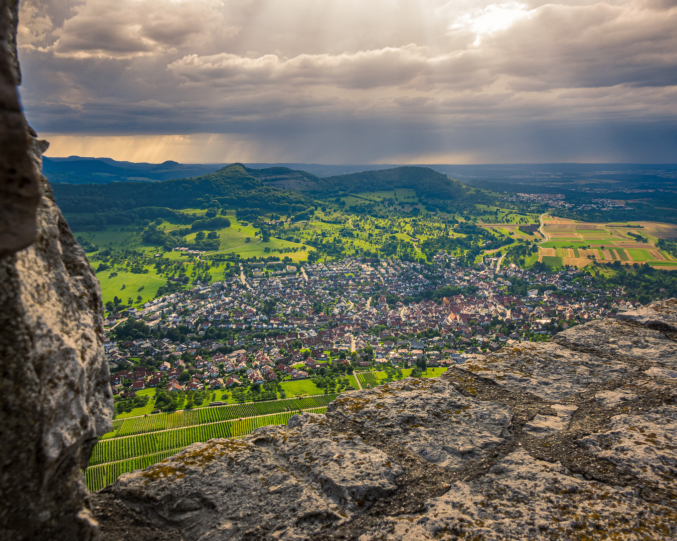 Blick von der Burg Hohenneuffen