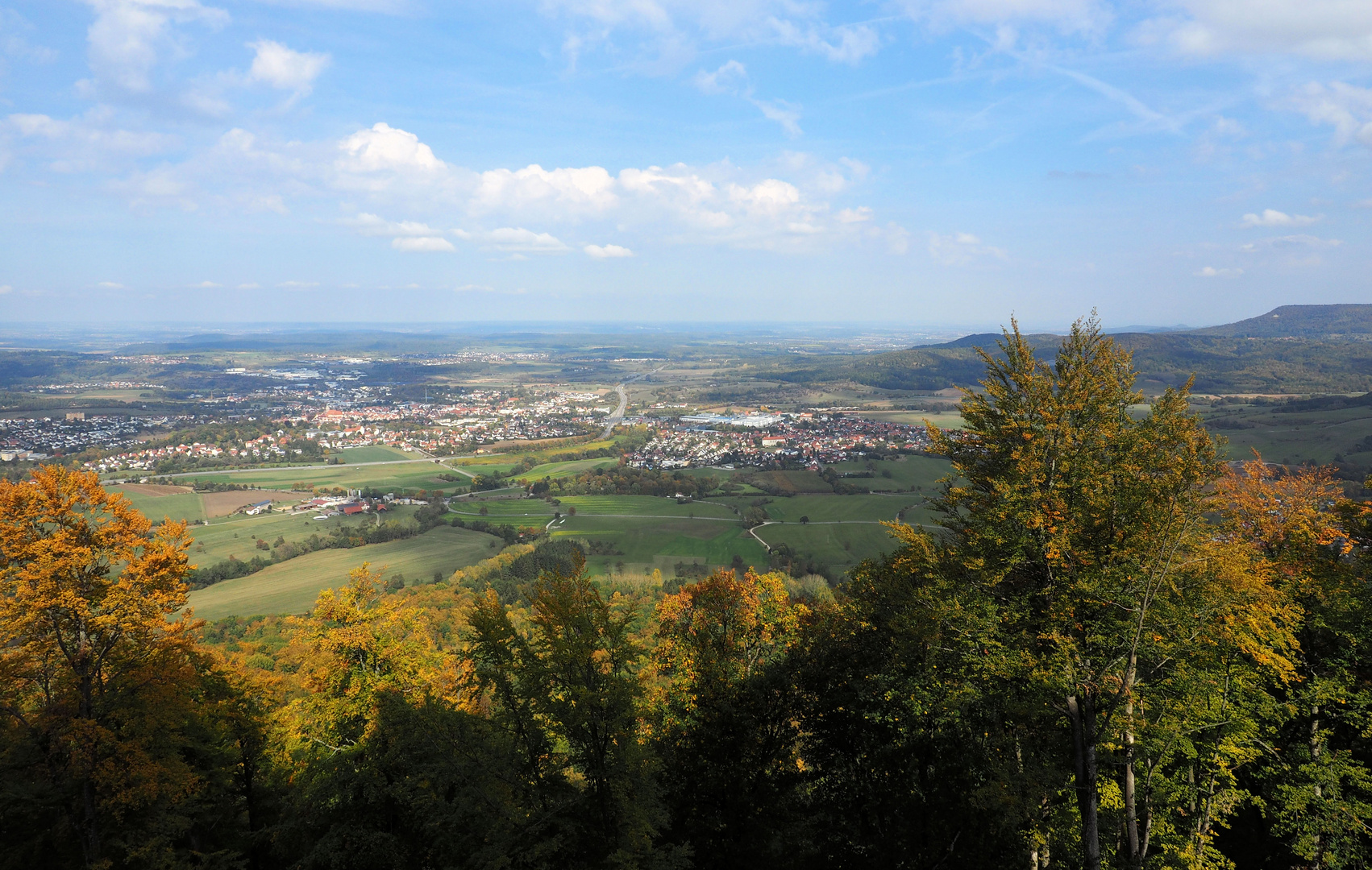 Blick von der Burg Hohenzollern...