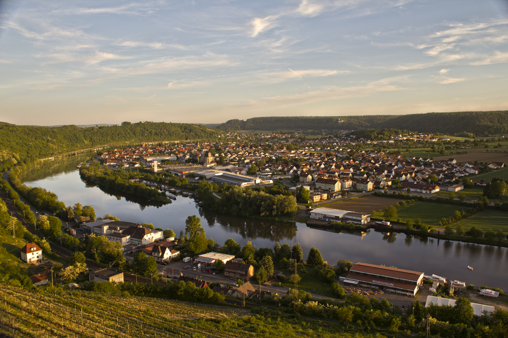 Blick von der Burg Hornberg