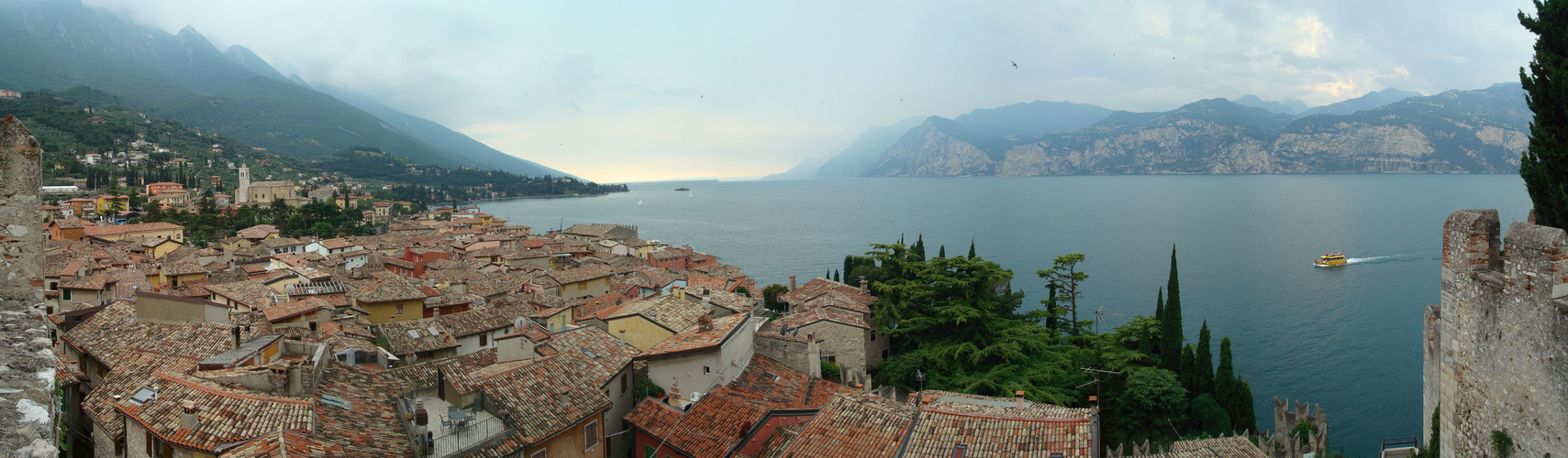 Blick von der Burg in Malcesine