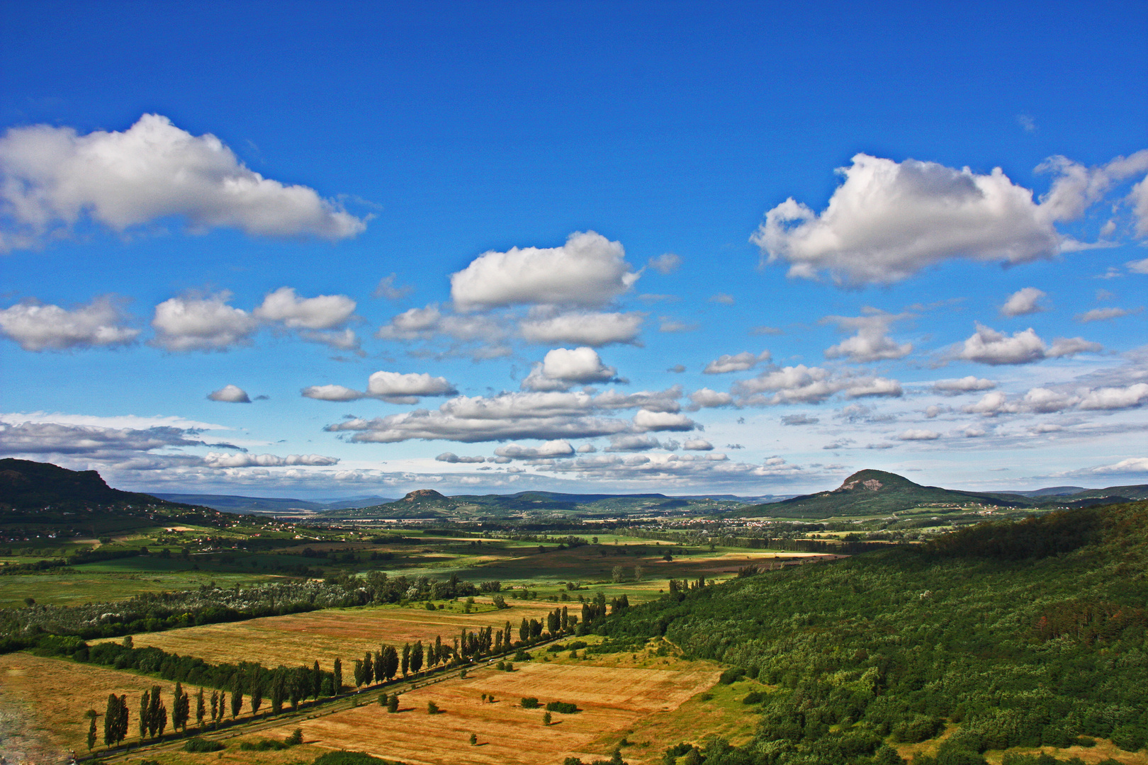 Blick von der Burg Szigliget (Ungarn)