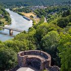 Blick von der Burg Wertheim auf den Main