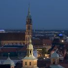 Blick von der Burgfreiung bei Nacht