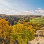 Blick von der Burgruine Liebau bei Plauen