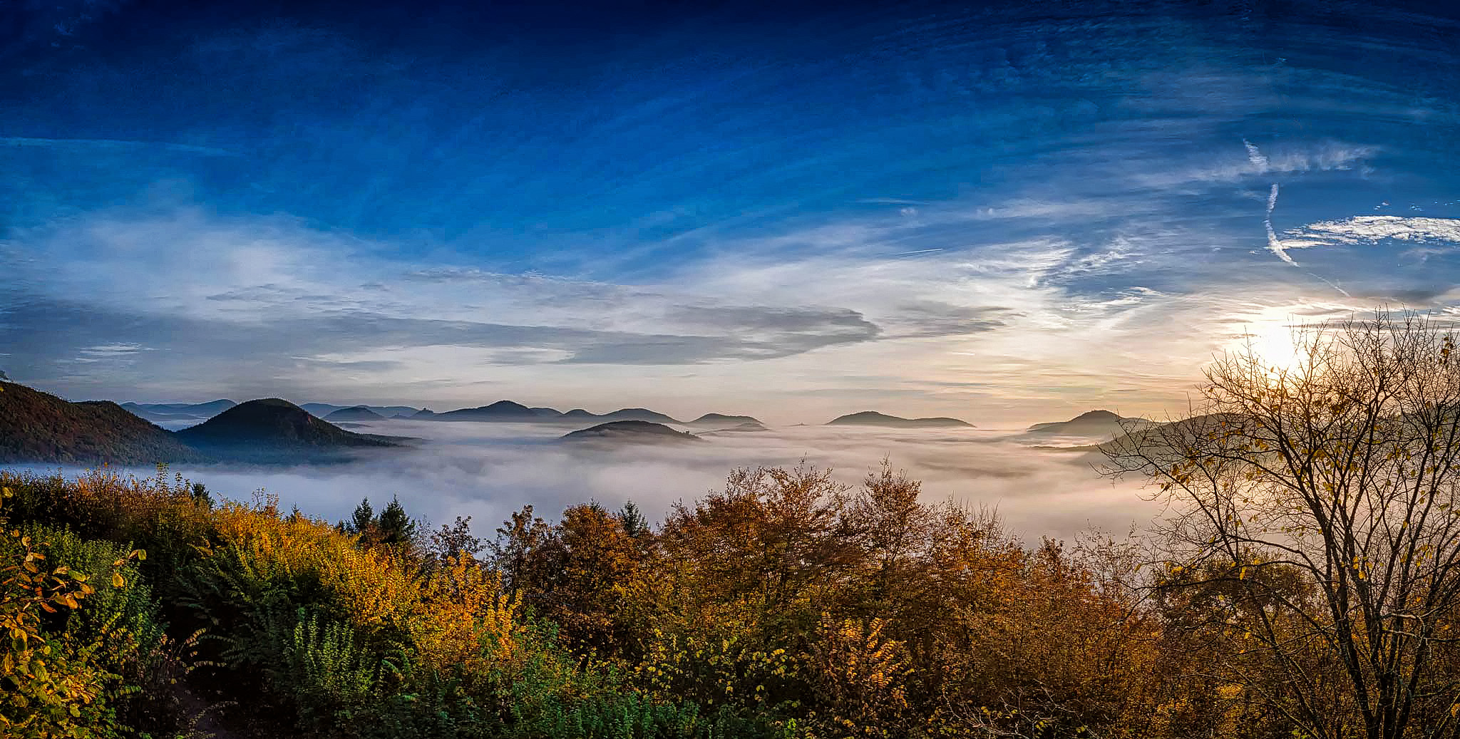 Blick von der Burgruine Lindelbrunn