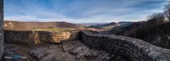 Blick von der Burgruine Reußenstein...