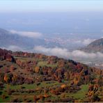 Blick von der Burgruine Reußenstein ins Neidlinger Tal...