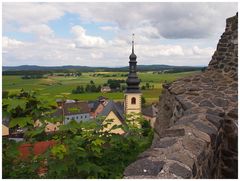 Blick von der Burgruine über Thierstein