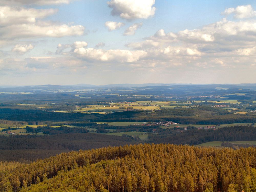 Blick von der Burgruine Weißenstein  