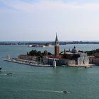 Blick von der Campanille zur gegenüberliegenden Insel San Giorgio Maggiore