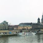 Blick von der Carolabrücke auf Dresden´s Altstadt