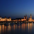 Blick von der Carolabrücke in Dresden