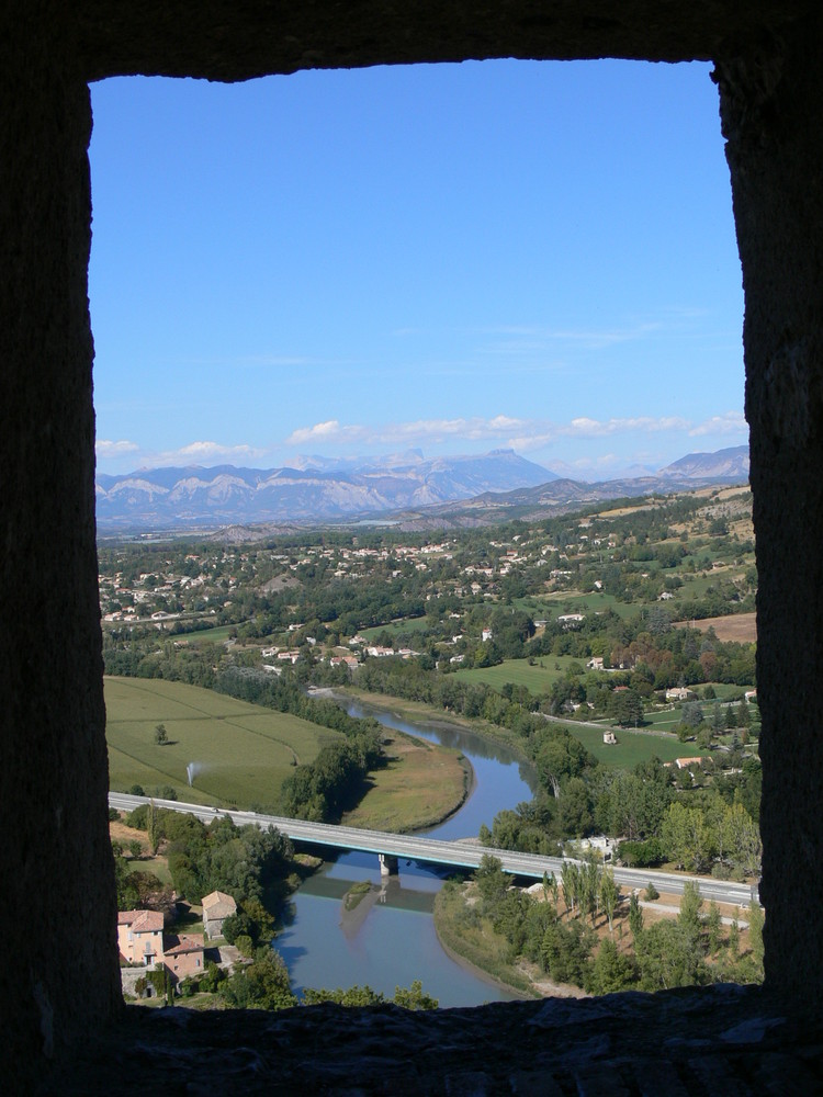 Blick von der Citadelle in Sisteron