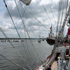 Blick von der Cuauhtémoc aufs Fahrwasser