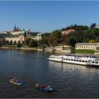 Blick von der Czech Bridge ...