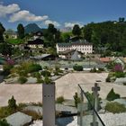 Blick von der Dachterrasse des Hotels "Edelweiss" auf Berchtesgaden