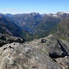 Blick von der Dalsnibba (1476 m) ...