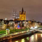 Blick von der Deutzer Brücke in Köln... - Deutschland, Nordrhein-Westfalen