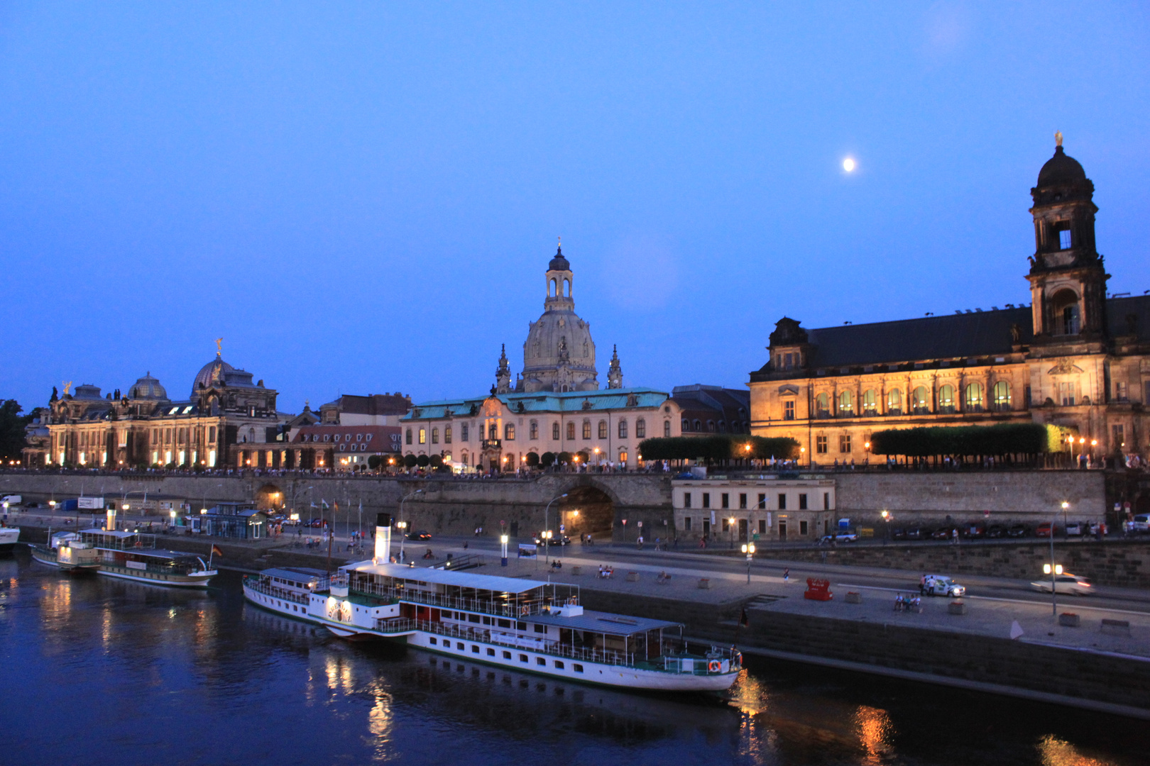 Blick von der Dresdner Augustusbrücke