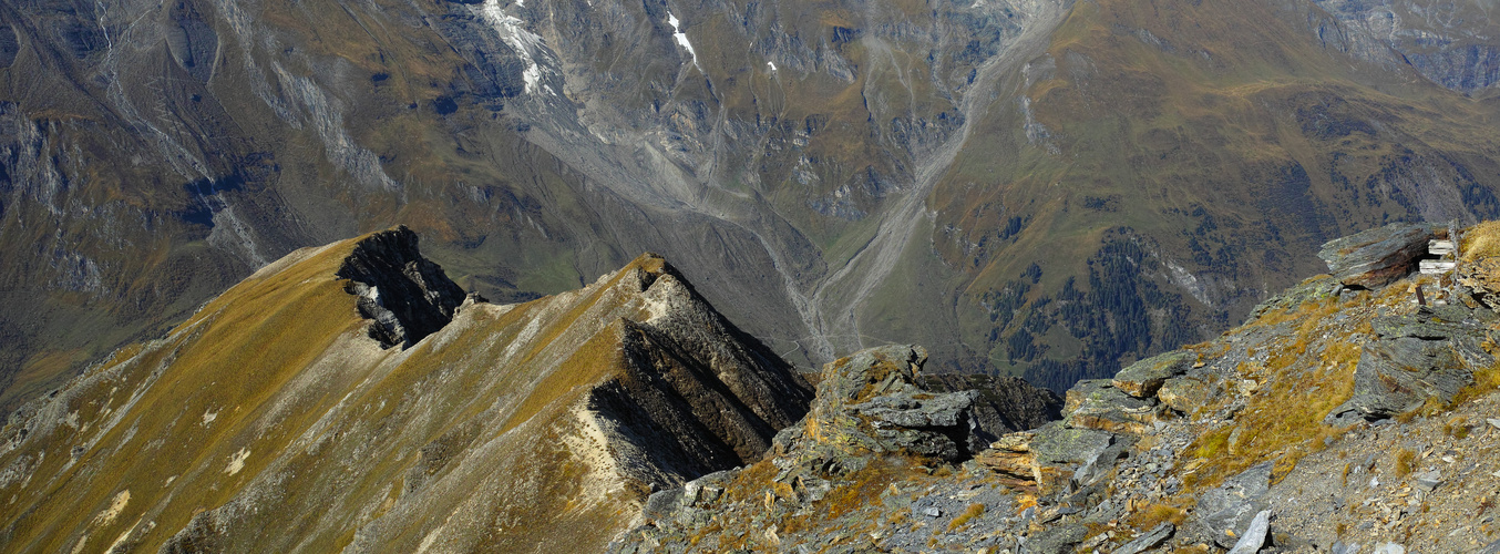 Blick von der Edelweißspitze Richtung Hinterer Bratschenkopf