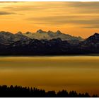 Blick von der Eidenbergeralm Richtung Dachstein ( ca.120 km entfernt O.Ö)