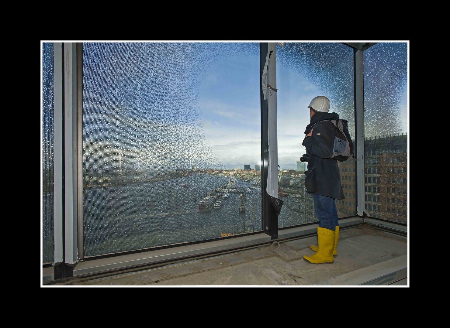 Blick von der Elbphilharmonie