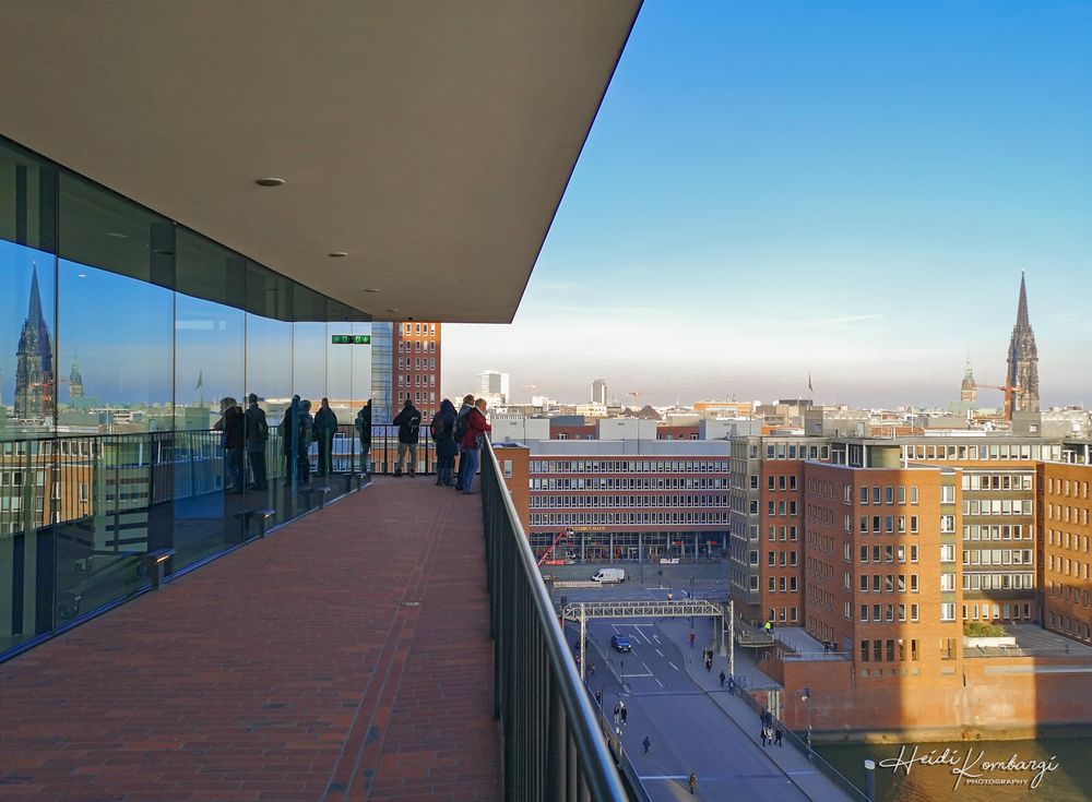 Blick von der Elbphilharmonie