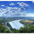 Blick von der Erpeler Ley in Richtung Linz (am Rhein)