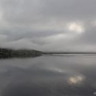 Blick von der Fähre auf die Isle of Harris, Schottland