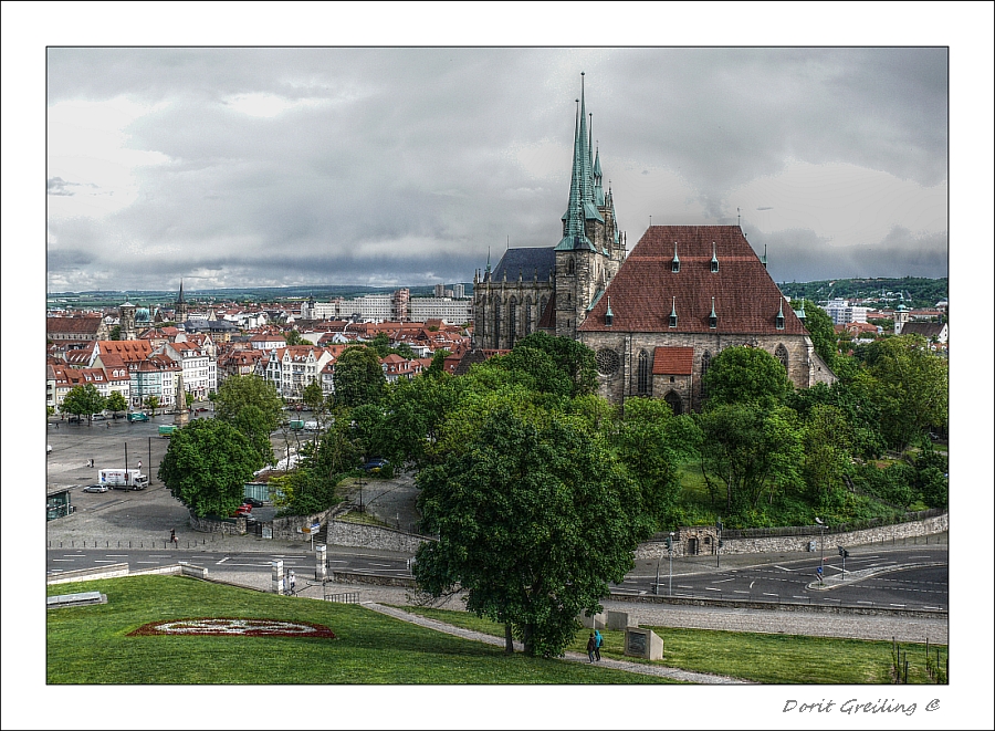 Blick von der Feste Petersberg - Erfurt