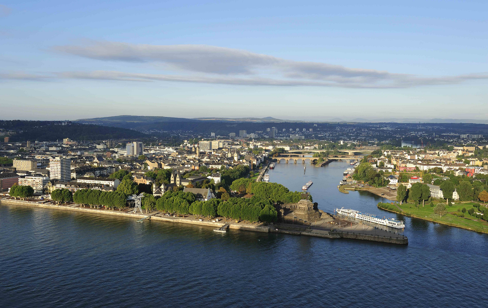 Blick von der Festung auf das Deutsche Eck