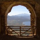 Blick von der Festung auf dem Volterraio auf Elba