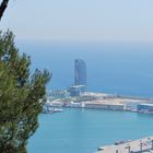 Blick von der Festung auf den Hafen von Barcelona