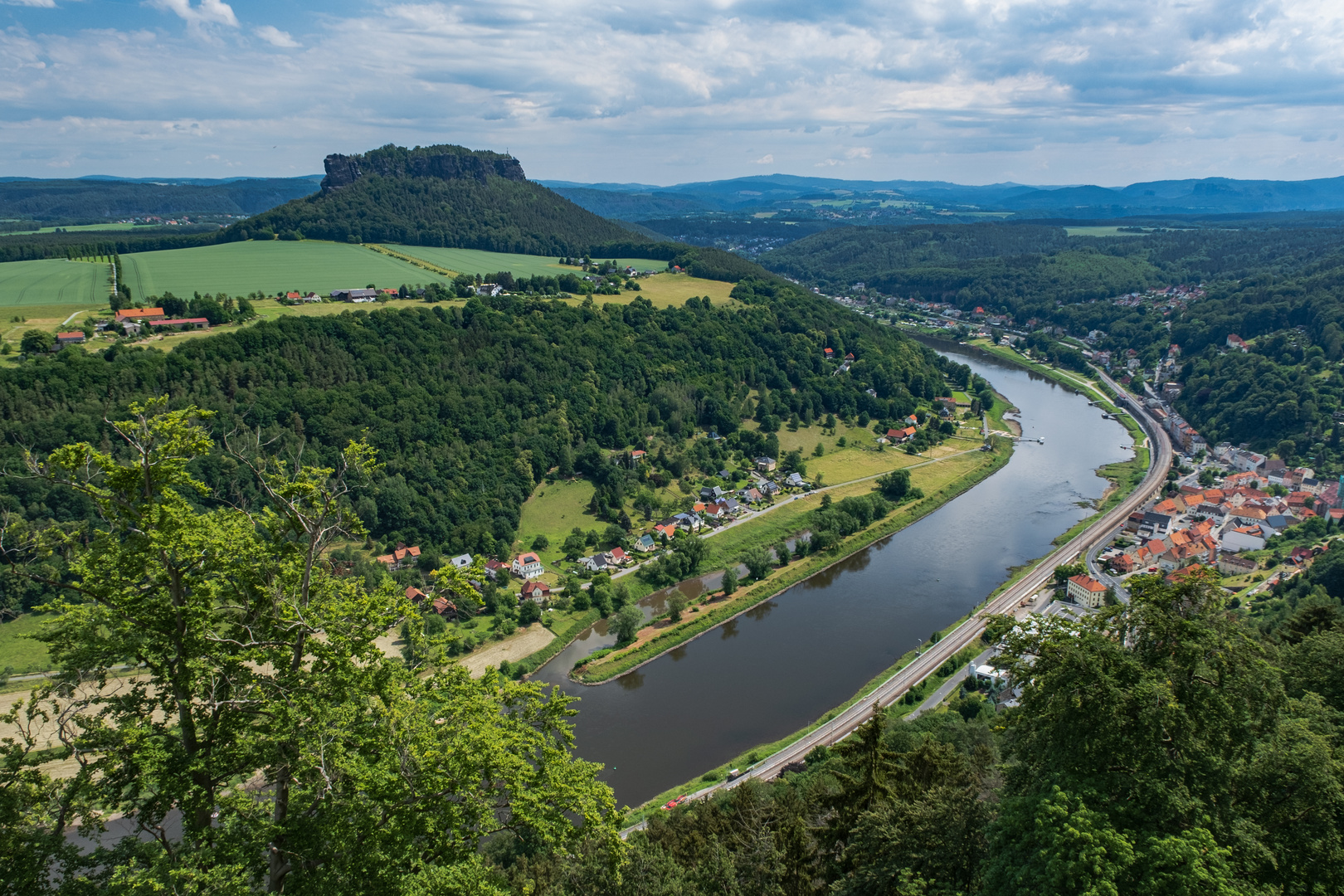 Blick von der Festung Königstein.