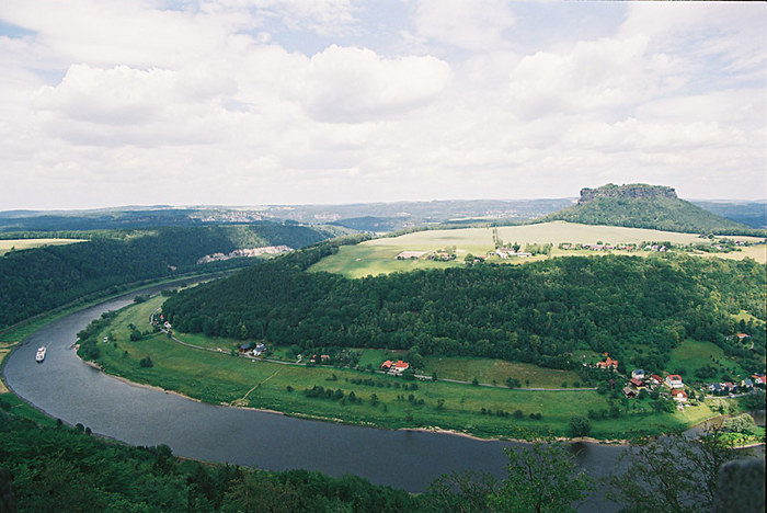 Blick von der festung Koenigstein