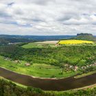 Blick von der Festung Königstein auf den Lilienstein