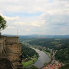 Blick von der Festung Königstein auf die Elbe