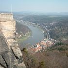 Blick von der Festung Königstein ins Elbtal