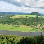 Blick von der Festung Königstein ins Elbtal