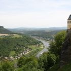 Blick "von der Festung Königstein" ins Tal