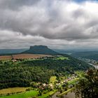 Blick von der Festung Königstein Richtung Lilienstein. 