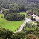 Blick von der Festung Königstein Richtung Parkplatz