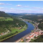 Blick von der Festung Königstein zum Lilienstein..