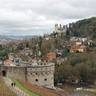 Blick von der Festung Marienberg auf Würzburg und rechts im Bild das Käpele die Kirche auf dem Berg