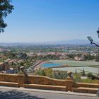 Blick von der Festung Santa Barbara (166 m) auf Alicante